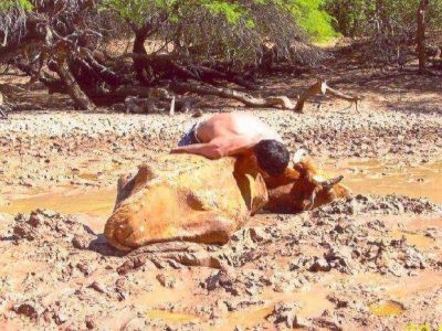 Se mueren los animales y no hay agua ni para la gente