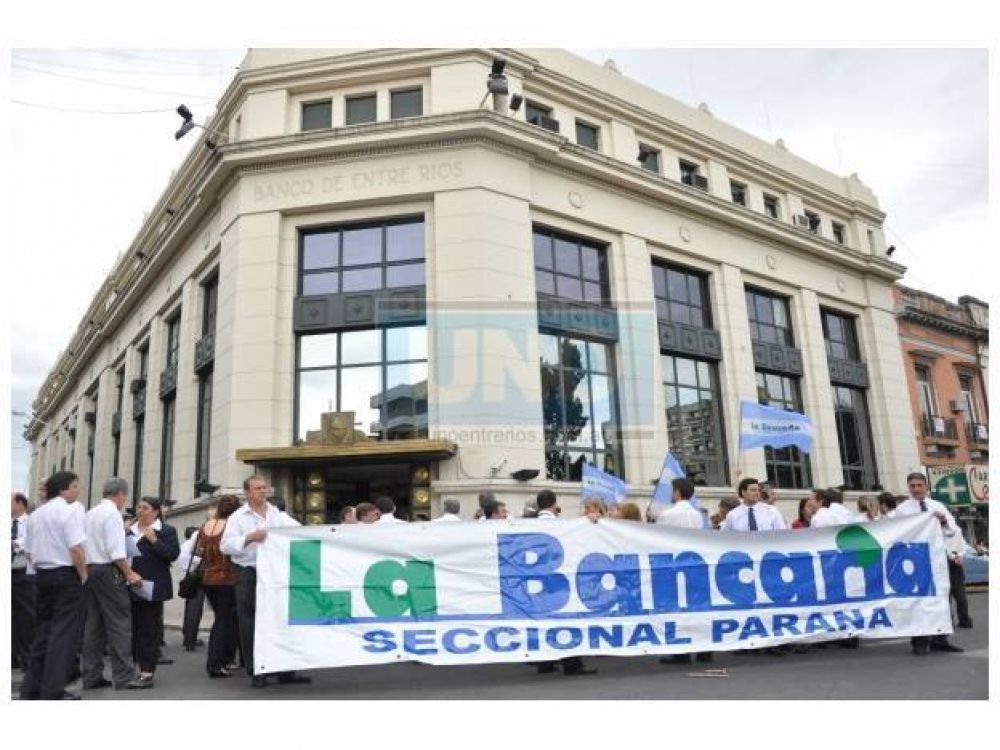 Ratificaron el paro de tres horas en los bancos para este viernes