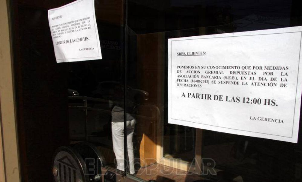 "Hubo un gran acatamiento, fue un paro de todos los bancarios"