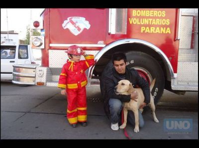 Bendijeron a la perra Luna, hero�na de la tragedia de Rosario