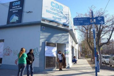 Sorpresivo paro en el Centro de Documentaci�n R�pida de Roca