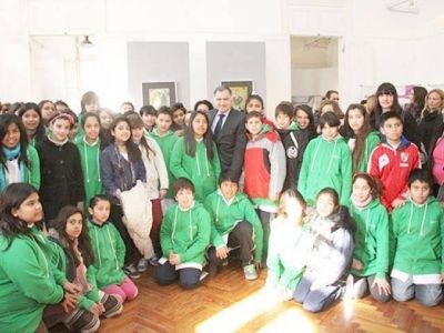 Pereyra inaugur� la muestra Eva Per�n