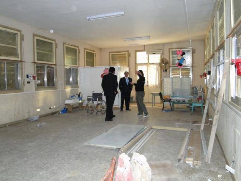 Morante supervis� las obras del hospital de San Mart�n, que deparar�n una inversi�n de $ 400.000