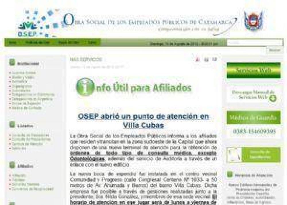 OSEP emitir� ordenes de consulta por internet