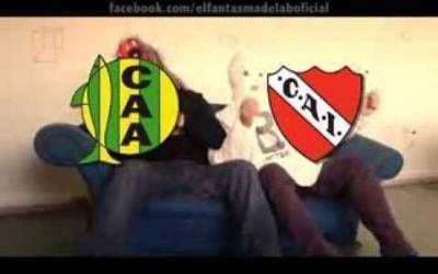 Los hinchas de Racing volvieron a cargar a Independiente tras el empate con Aldosivi
