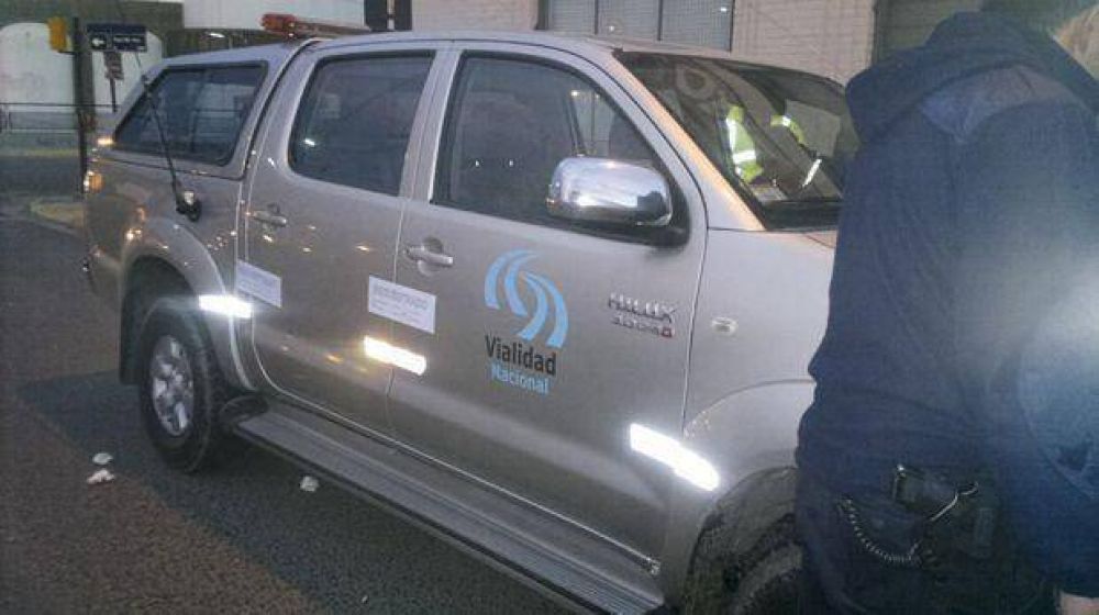 Secuestran veh�culo de Vialidad Nacional porque su chofer no ten�a carnet ni seguro