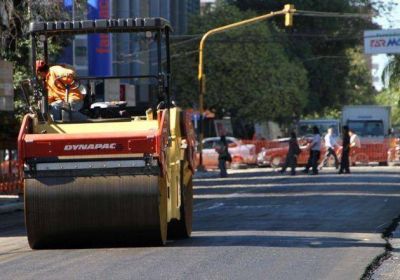 Se trabaja en la repavimentaci�n y ampliaci�n de la avenida San Mart�n