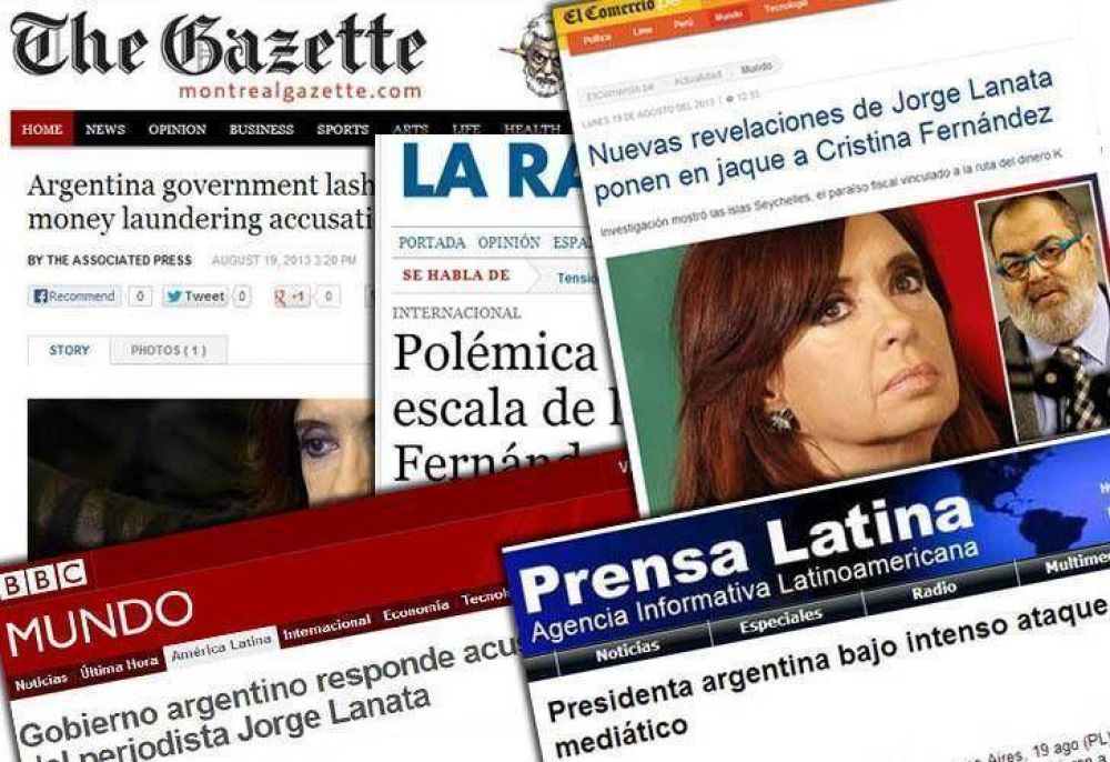 #ElParasoDeCristina, Lanata y la Casa Rosada, en la prensa extranjera