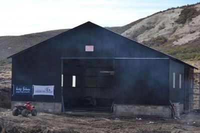 Inauguran galp�n financiado por Ministerio de Desarrollo Social de la Naci�n a cooperativa Pichi Cullin