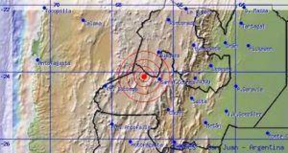 Un temblor de 5.5 grados se sinti� en Salta y Jujuy