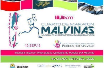 Con mucha expectativa, ya se inscribe para la marat�n �Malvinas: Coraz�n de mi Pa�s�
