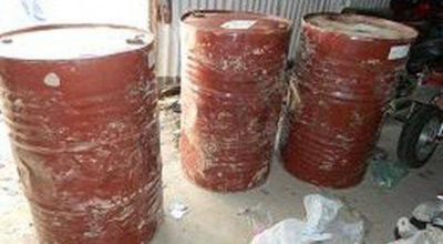 Secuestran tambores de gasoil sin documentaci�n