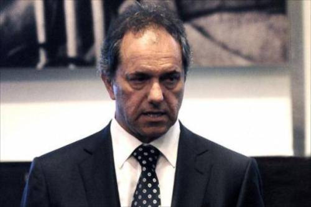 Scioli: necesitamos una colaboraci�n muy firme de la Justicia