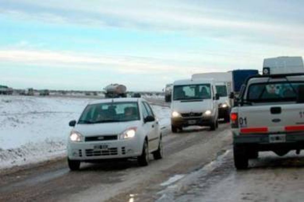 Recomiendan circular con precauci�n por nevadas en toda la provincia