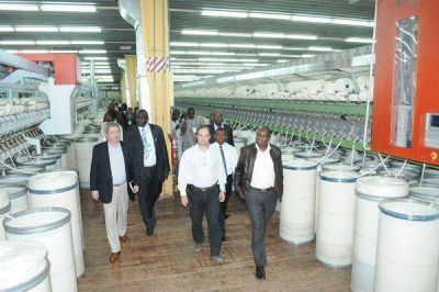 Delegados de los pa�ses de �frica Subsahariana visitaron planta textil