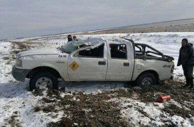 Una ambulancia volc� cuando se trasladaba a asistir a otro vuelco