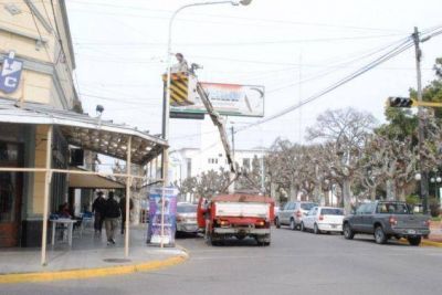En 25 de Mayo comenzaron a instalar c�maras de seguridad