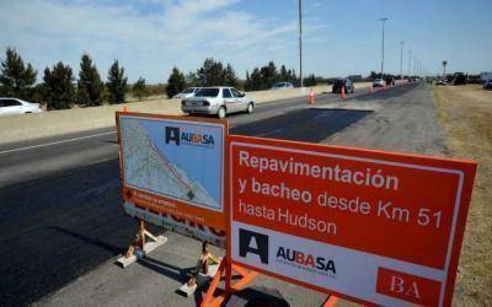 Trabajos de ampliaci�n en la Autopista Buenos Aires - La Plata