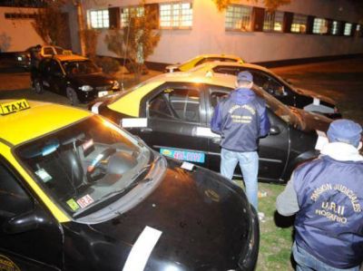 Secuestraron cinco taxis con chapas a nombre de familiares de los Cantero