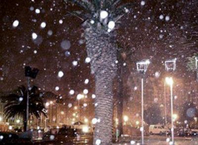 En plena ola polar, Mar del Plata amaneci� cubierta de nieve