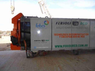 Compactadora para la planta de residuos solidos