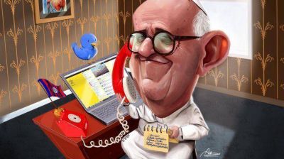 Sin PC ni celular, Francisco lidera en Twitter
