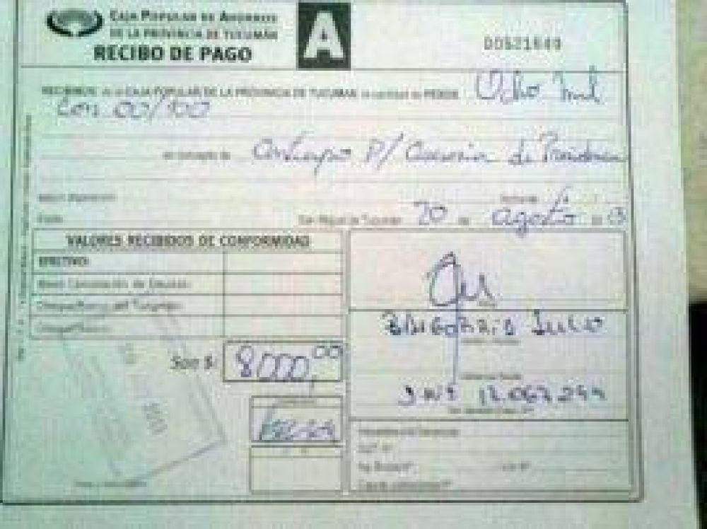 La Bancaria denuncia extra�os pagos por "asesor�a" a Cacho Cortalezzi
