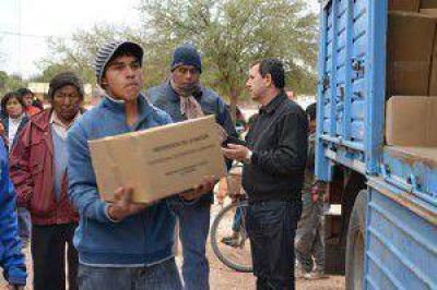 M�dulos alimentarios y tarjetas sociales para familias del extremo oeste provincial