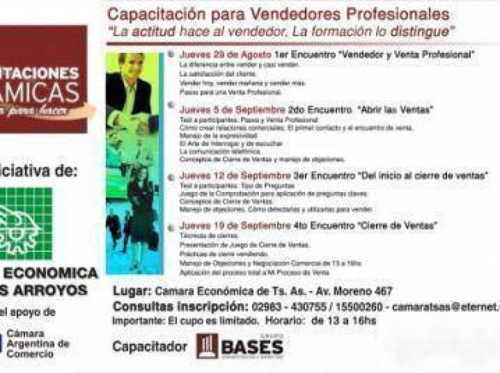 Capacitaci�n para vendedores en la C�mara Econ�mica