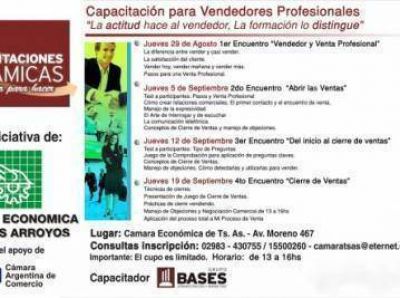 Capacitaci�n para vendedores en la C�mara Econ�mica