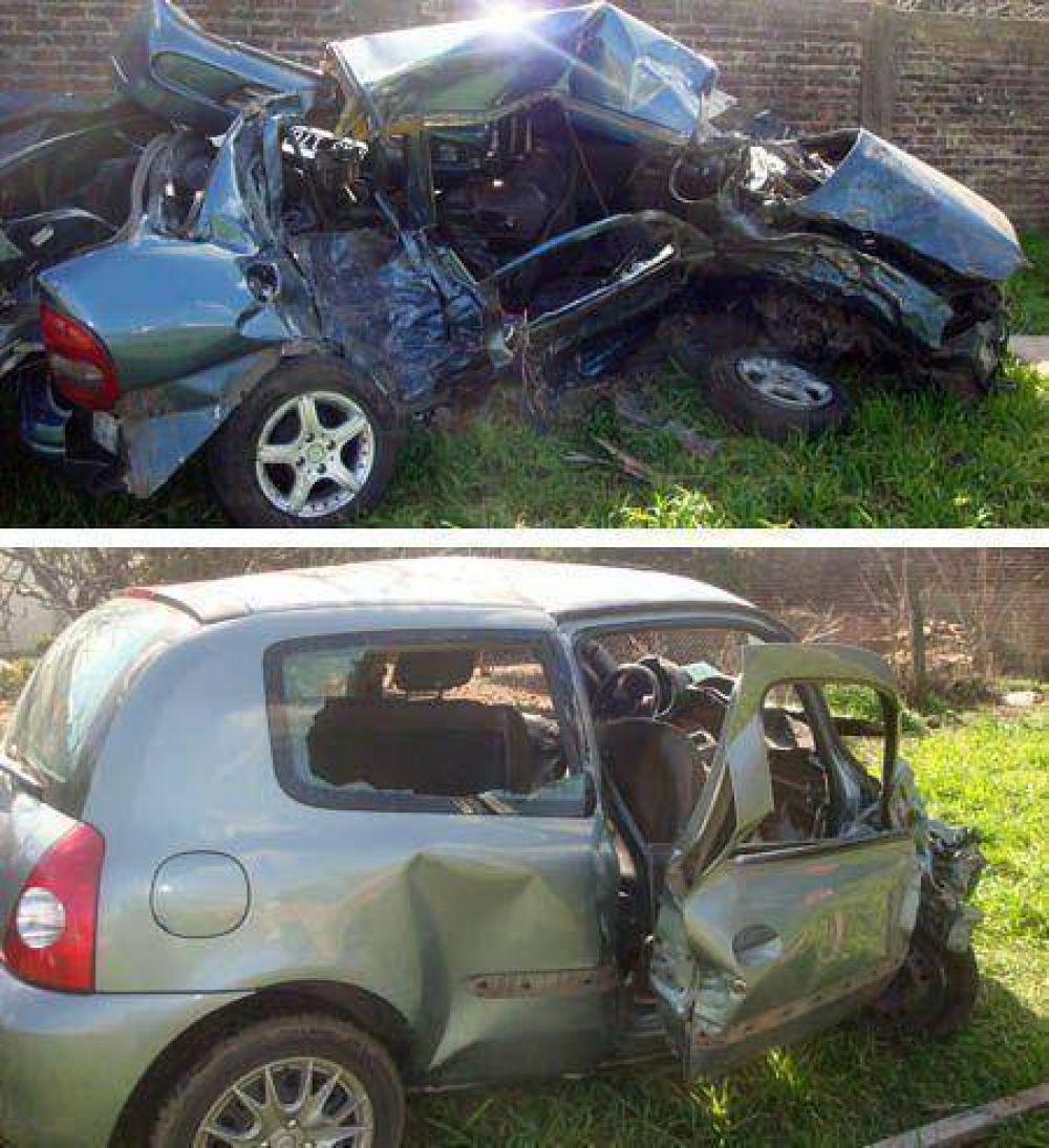 Seis muertos en choque frontal de autos
