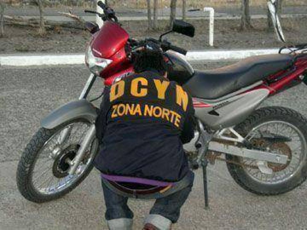 Secuestraron una moto robada