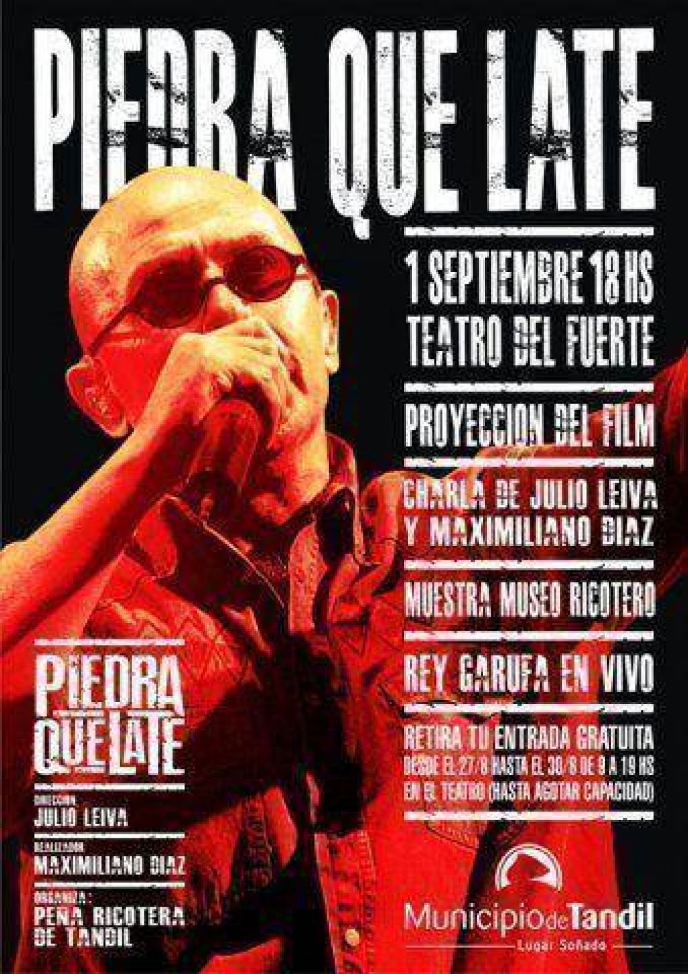 Este domingo proyectan el documental "Piedra que Late"