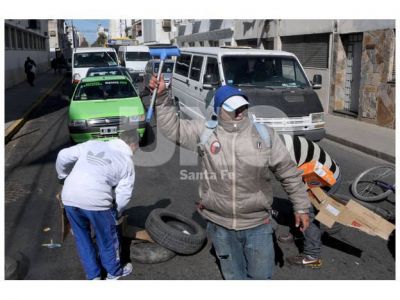 Encendida movilizaci�n de los limpiavidrios en el centro