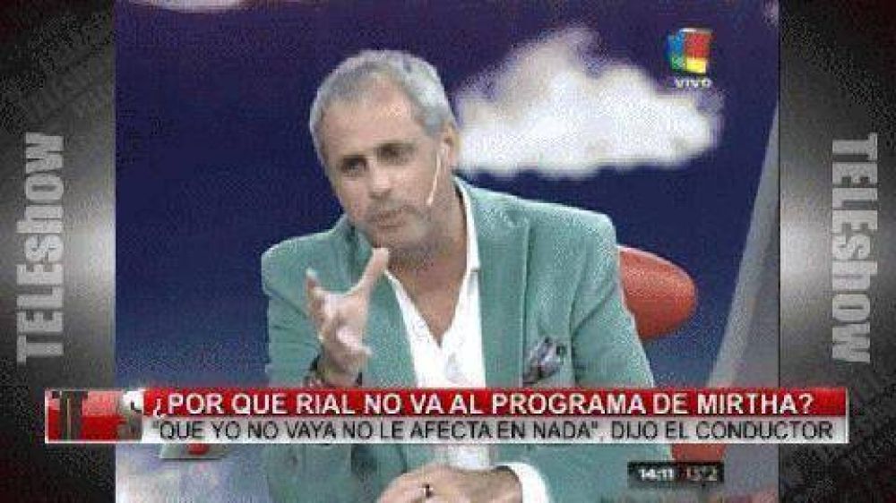 �Por qu� Rial no va al programa de Mirtha?