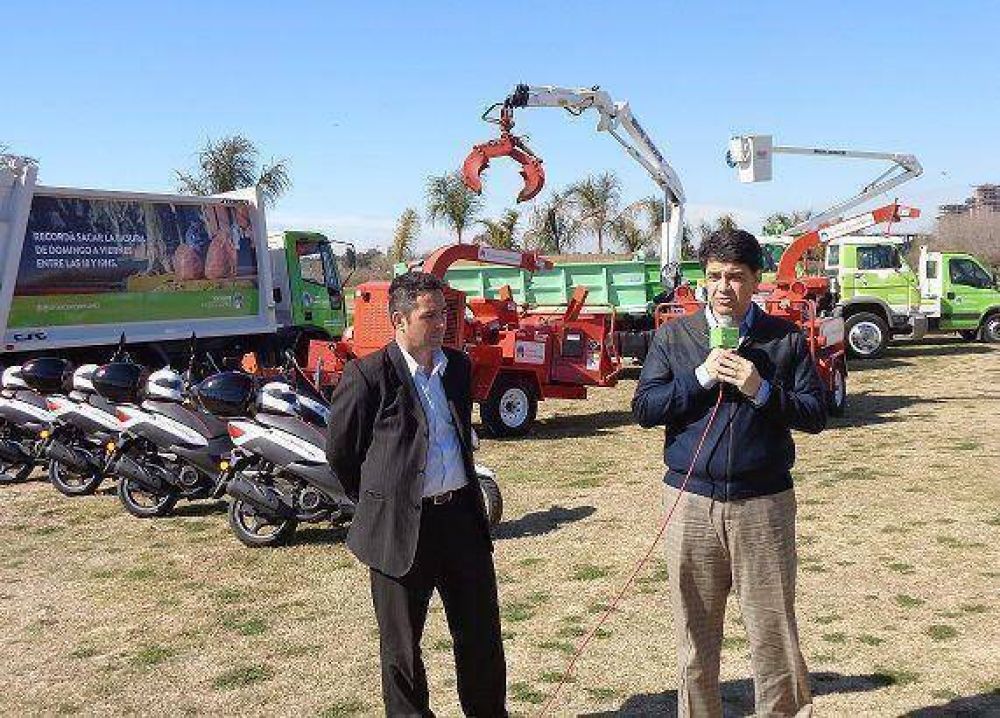 Jorge Macri present� el nuevo equipamiento de higiene urbana