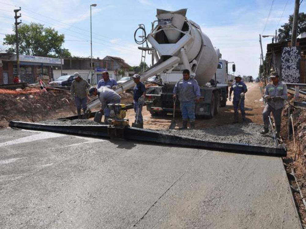 Obras en Avenida Eva Per�n