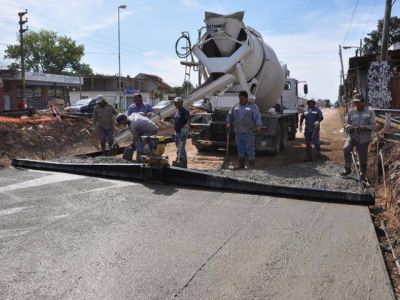 Obras en Avenida Eva Per�n