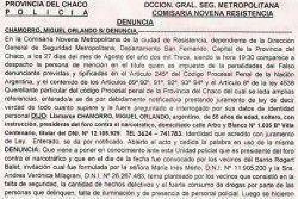 Denuncian avance de la delincuencia y consumo de drogas en el barrio Roger Balet
