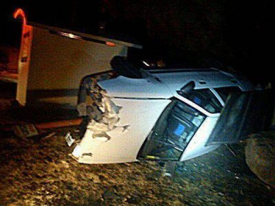 Se durmi�, embisti� un poste de luz y tumb� en San Roque