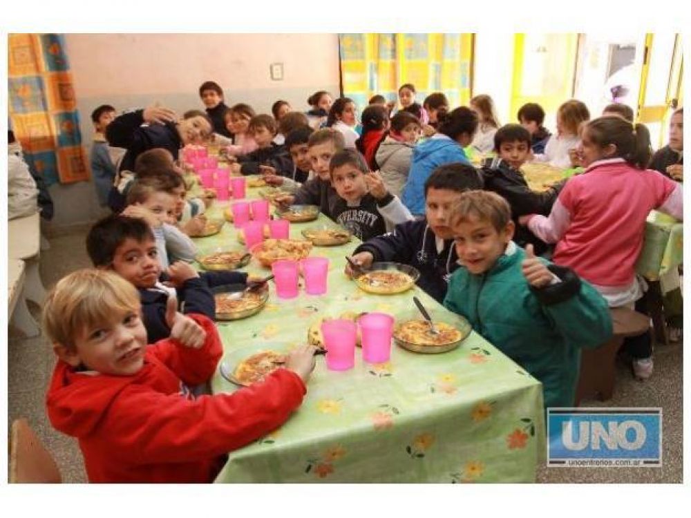 Se duplicaran las partidas para los comedores escolares en Entre R�os