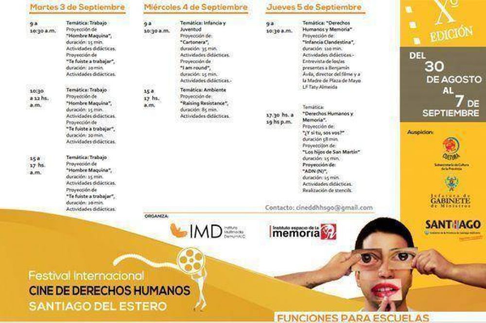 Se realiza en Santiago el X Festival de Cine de Derechos Humanos