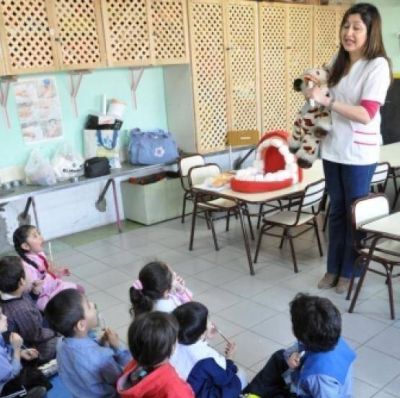 Charla de salud bucal para los peque�os del Jard�n N� 19