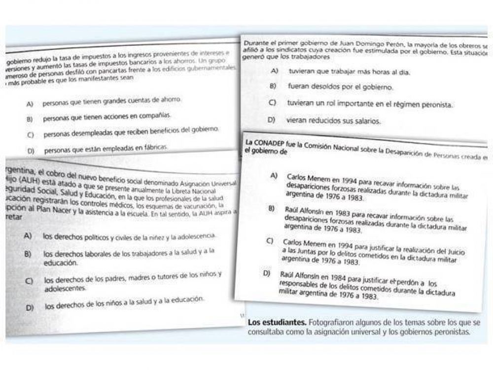 Una evaluaci�n muy particular