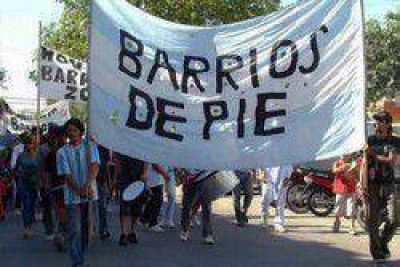 Barrios de Pie marcha este jueves en Resistencia y S�enz Pe�a