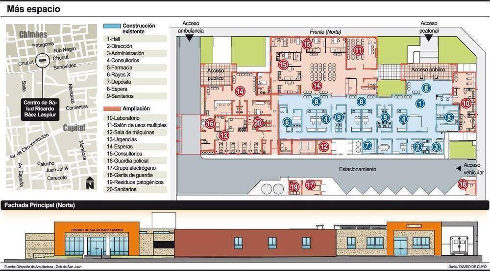 Invierten $6,5 millones para ampliar un centro de salud