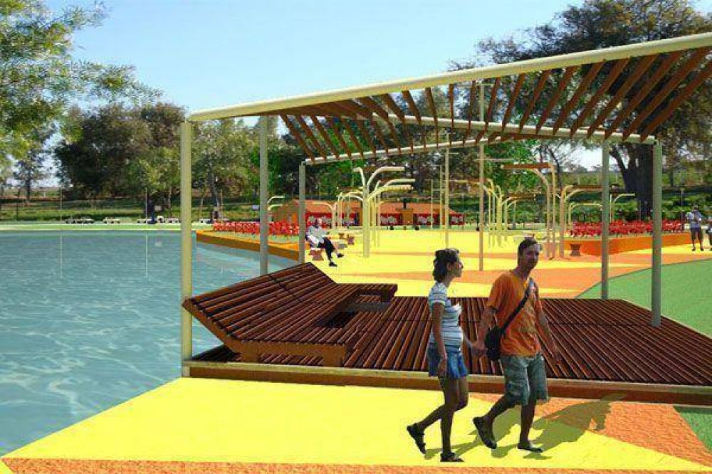 El intendente Infante visit� el parque sur para su remodelaci�n