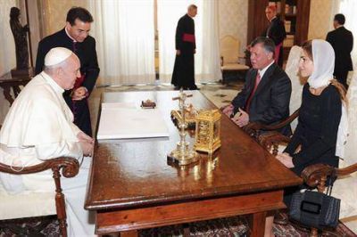 El Papa habl� con el rey de Jordania sobre Siria: "El di�logo es la �nica opci�n"
