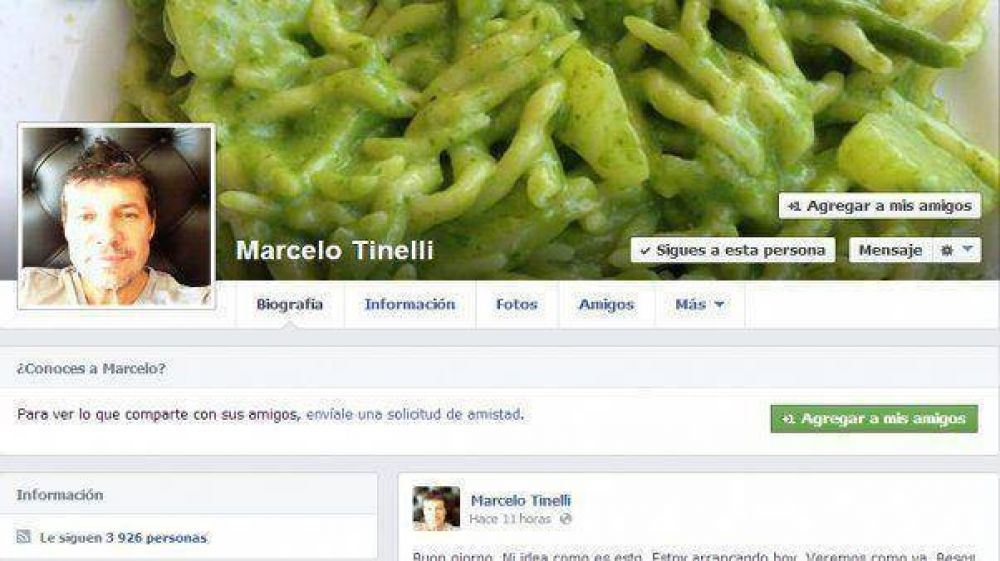 Marcelo Tinelli abri� su cuenta de Facebook y es furor