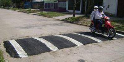 La Municipalidad ejecuta reductores de velocidad
